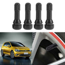 4pcs TR438 Snap-in Rubber Tubeless Tire Car Wheel Tyre Valves with Dust Cap
