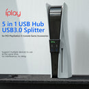 USB Hub 5 in 1 USB3.0 Splitter Expander Adapter 5 Port for PS5 Game Console