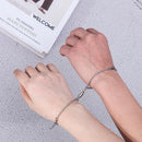 day Gifts O-shaped Bracelet Magnet Bracelet Stainless Steel Gift For Couple