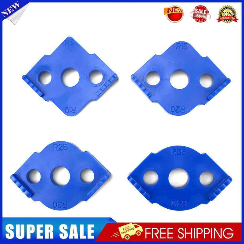 #A 4pcs/Set Woodworking Trimming Radius Corners Cutter Engraving Machine Fixture