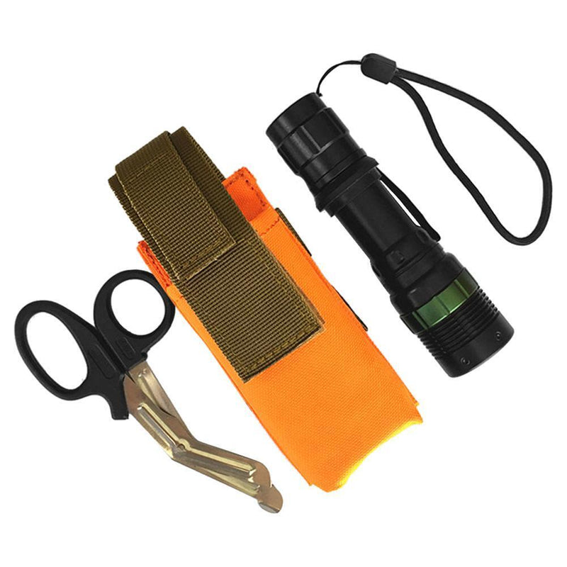 Outdoor Nylon Tourniquet Storage Bag Carrier Package Portable (Orange)