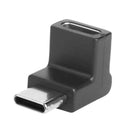 2pcs USB C Male to USB C Female Adapter Upward Downward Angled 90 Degree