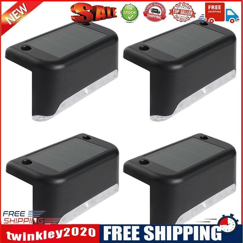LED Wall Lamps Waterproof Stair Lights Solar Powered Courtyard Street Lamps