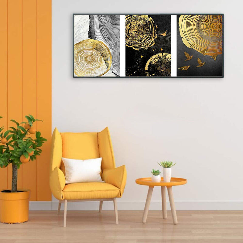 Frameless Painting By Numbers Kit Tree Circle DIY Drawing On Canvas Art Craft