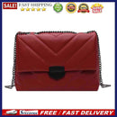 Fashion Lattice Pattern Messenger Trunk Lady Shoulder Handbag Leather Chain Tote