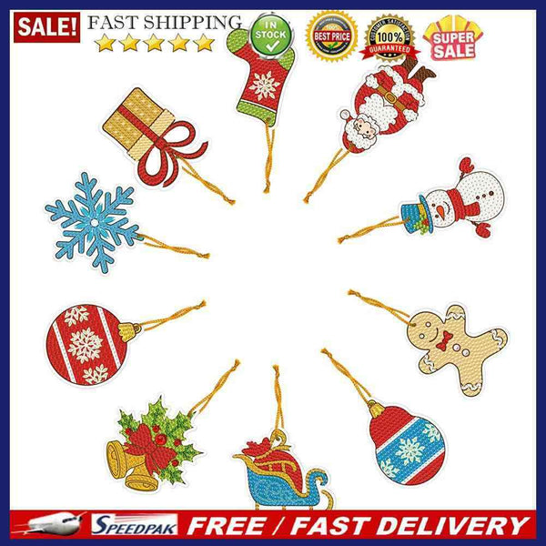 DIY Diamond Special Shape One-sided Hanging Christmas Ornament Prop (GS07)