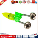 10pcs Night Fishing Rod Bite Alarm Light Bells Ring Indicator (Light Green)