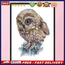 Owl Partial Cross Stitch 14CT Cotton Thread Printed Embroidery Kits Decor