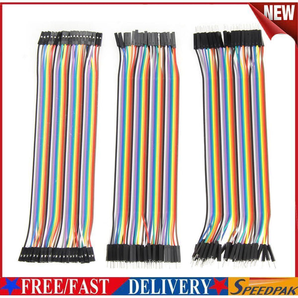120pcs 20cm 2.54mm 1pin Jumper Wire DuPont Cable for Arduino #F