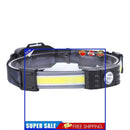 Full Vision LED Headlamp Lightweight Rechargeable Light for Hiking Camping
