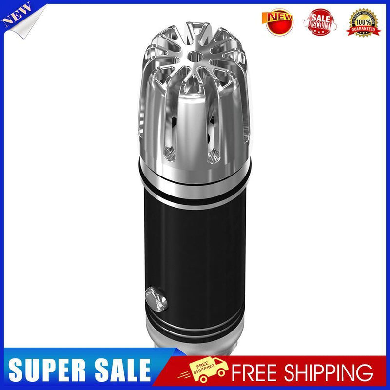Car Air Purifier Ionizer Air Cleaner Air Freshener Odor Eliminator (Black)