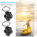 2pcs Air Valve Nozzle Caps for Inflatable Boat Kayak Raft Mattress Airbed