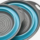 Round Folding Drain Basket Vegetable Fruits Storage Filter Basket (Both S L