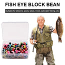 100pcs/Box Fishing Beads Fish Eye DIY Kit Pool Bead Fishing Tackle (5mm) Newly