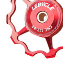 LEBYCLE 11T Bike Rear Derailleur Pulley Guide Bearing Jockey Wheel (Red)