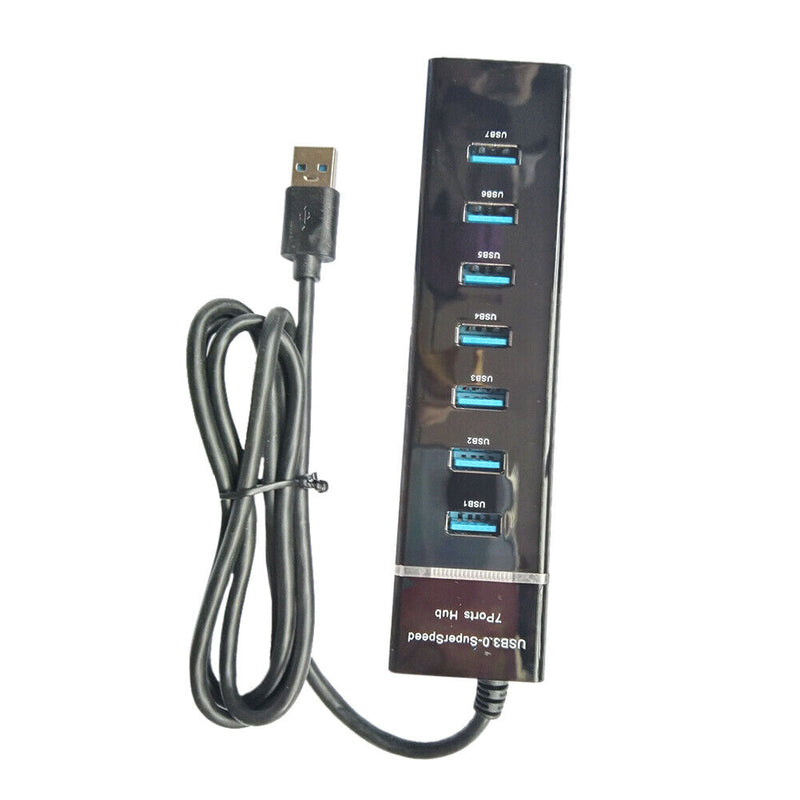 Universal USB Hub Docking Station PC Accessory Plug-and-Play (7 Port-120cm)