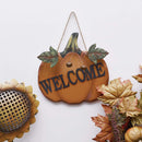 Wood Pumpkin Welcome Door Sign Home Background Wall During Living Room Decor