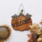 Wood Pumpkin Welcome Door Sign Home Background Wall During Living Room Decor