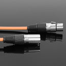 1m XLR 3Pin Cable Male to Female Shielded Microphone Wire Cord (Orange) Newly