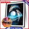 Dolphin Painting Embroidery DIY 5D Diamond Cross Stitch Home Craft Decor