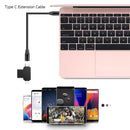 1m Type-C USB 3.1 Male to USB-C Female Extension Data Charging Cable Wire