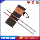 Folding Chopsticks, Tableware for Outdoor Camping Picnic Chopsticks (Black)