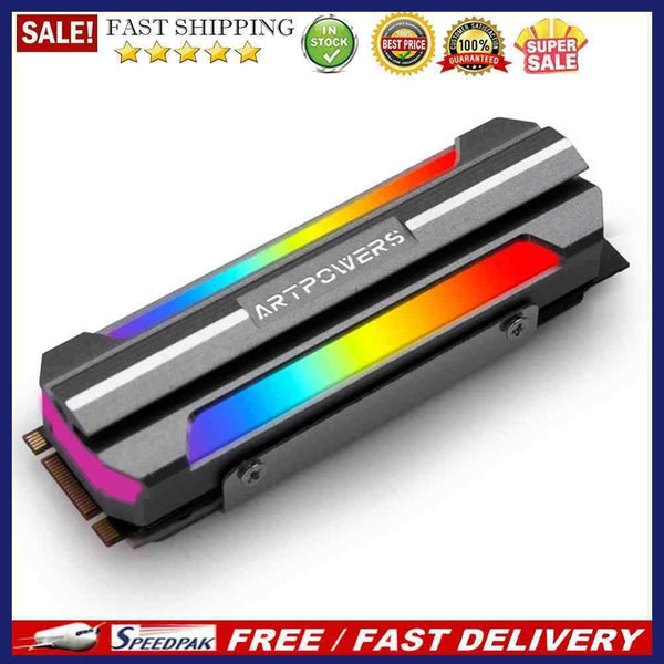 M2 SSD Heatsink Cooler ARGB M.2 2280 NVME Solid State Hard Drive Disk Radiator