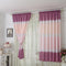 4pcs Strip Shading Curtain Bedroom Living Room Semi Blackout Purdah(Purple)