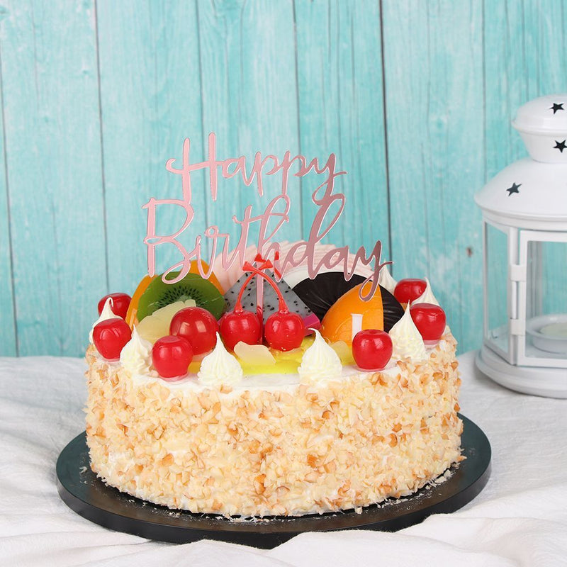 Decoration Gifts Acrylic Decor Cake Topper Party Supplies Happy Birthday