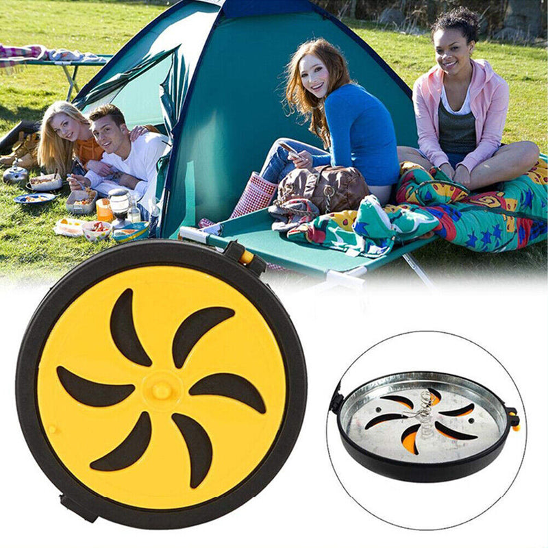 Portable Outdoor Round Mosquito Coil Holder Incense Burner Box Home Anti Scald