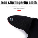 Fishing Gloves Protector Two Finger Anti-cut Outdoor Tackle Gloves (Red)