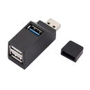 Mini USB 3.0 Hub Adapter 3 Ports for Computer PC Mobile Phone Laptop Accessories