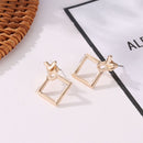 Fashion Square Ear Studs Boho Jewelry Triangle Dangle Drop Geometric Earrings