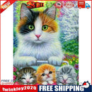 5D DIY Diamond Painting Cats Animal Full Round Picture Crafts Home Decor