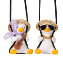 Car Hanging Ornament Car Pendant Decor School Bag Duck Car Pendant Swing Duck