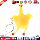 Vent Chicken Whole Egg Laying Hens Crowded Stress Ball Keychain Kids Toys