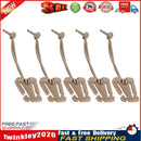 5pcs Molle Backpack Carabiner EDC Elastic Rope Webbing Fix Buckle (Sand) Newly