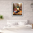 5D DIY Grape Wine Full Round Diamond Painting Kit Mosaic Picture Home Decoration