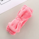 Soft Head Wraps Women Bow Hair Band Coral Fleece Makeup Headbands Wash Face
