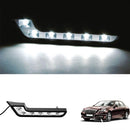 2 x Bright White DC 12V 6 LED Daytime Running Light DRL Car Day Driving Fog