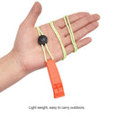 Outdoor Camping Hiking Whistle with Lanyard Rope Plastic Survival Emergency Tool