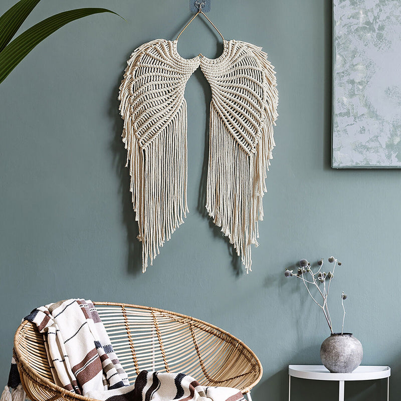 Wings Shape Cotton Pendant Eco-Friendly Wall Art Suitable for Bedroom Gallery
