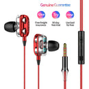 A4 In-Ear Headphone 3.5mm Plug Ergonomic Wired Earphones for Phone (Red) Newly