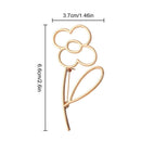 Women Scarf Buckle Lapel Simple Pin Flower Brooch Alloy Hollow Fashion