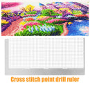 Household Cross Stitch DIY Tools Round Diamond Painting Point Drill Net Rul