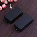 2pcs Plastic Sealed Double Coil Humbucker Pickup Cover For Guitar(Black) Newly