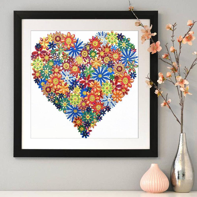5D DIY Special Shaped Diamond Painting Love Embroidery Mosaic Kits Wall Decor