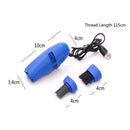 Mini Computer Vacuum USB Keyboard Cleaner PC Laptop Dust Brush (Dark Blue) Newly