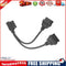 16-pin Right Angle OBD2 Splitter 1 for 2 Y Cable OBDII Extension Line(30cm)
