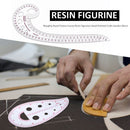 Plastic Transparent Comma Shaped Curve Ruler Styling Design Ruler Sewing To